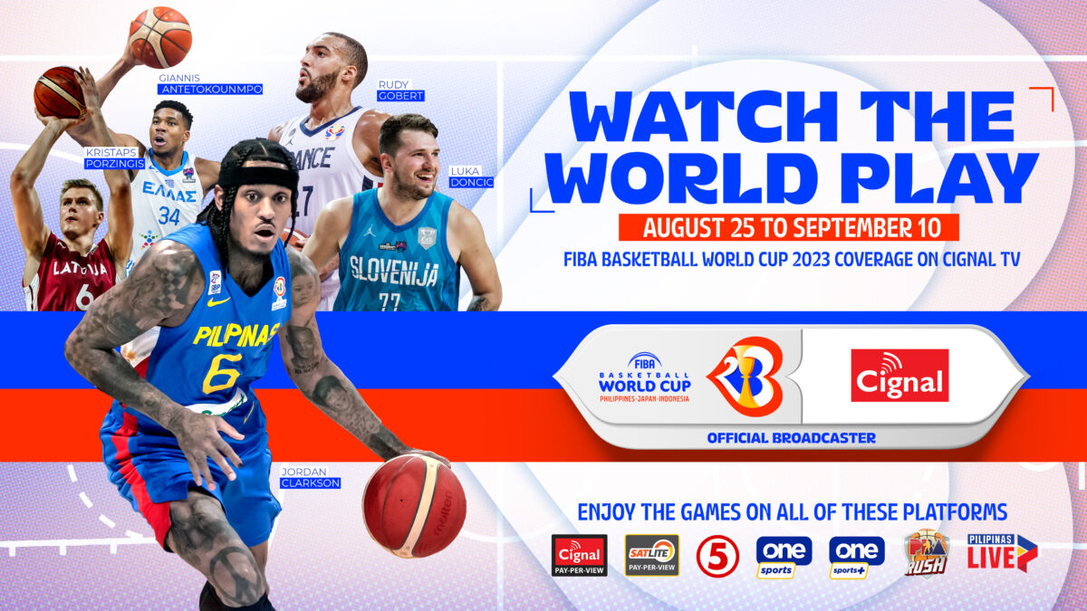 Watch the World Play with Cignal’s Most Extensive Coverage of the FIBA Basketball World Cup 2023