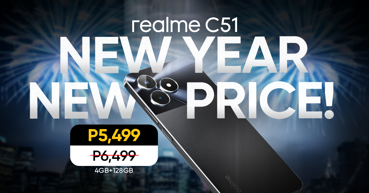 New year, new price: The realme C51 is now only P5,499