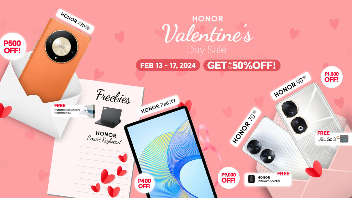 Celebrate Love this Valentine’s Day and Get Up to 50% Off HONOR Gadgets!