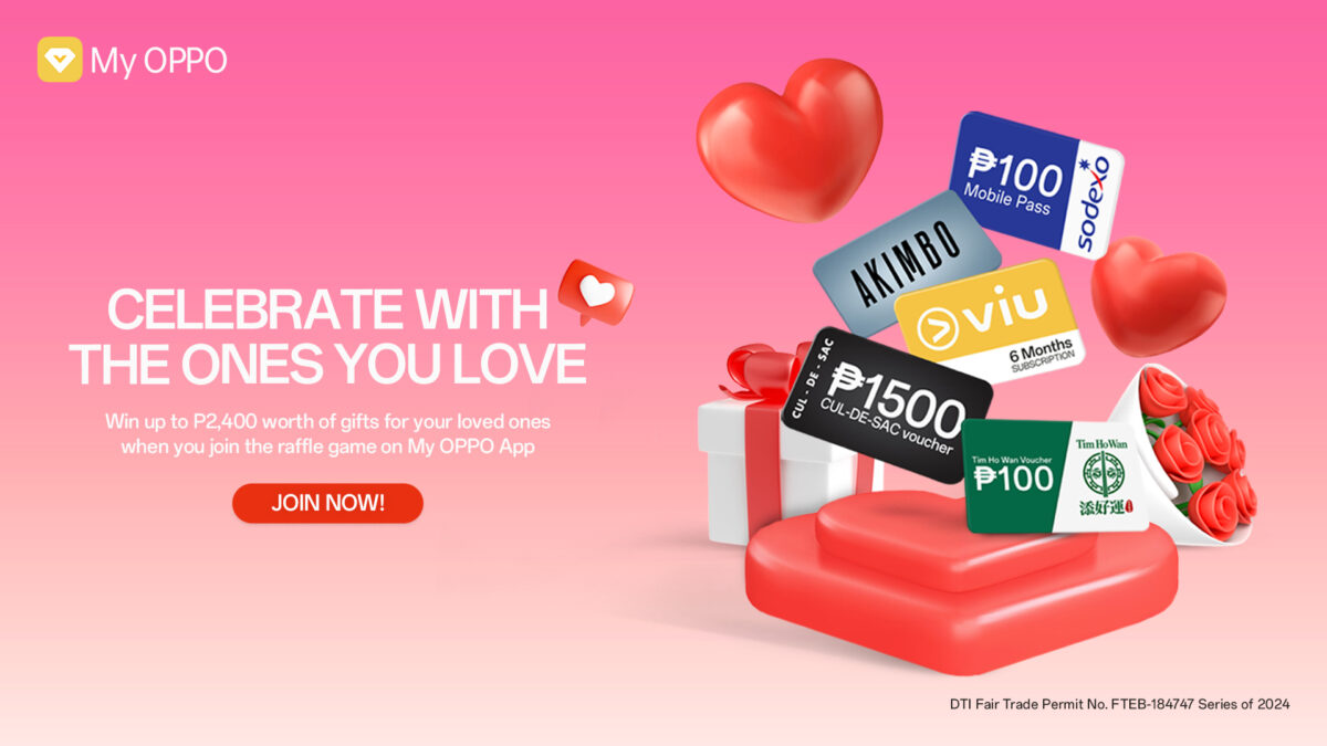 Feel the Love and Win Prizes by Joining MyOPPO App’s Daily Raffle Draw this February