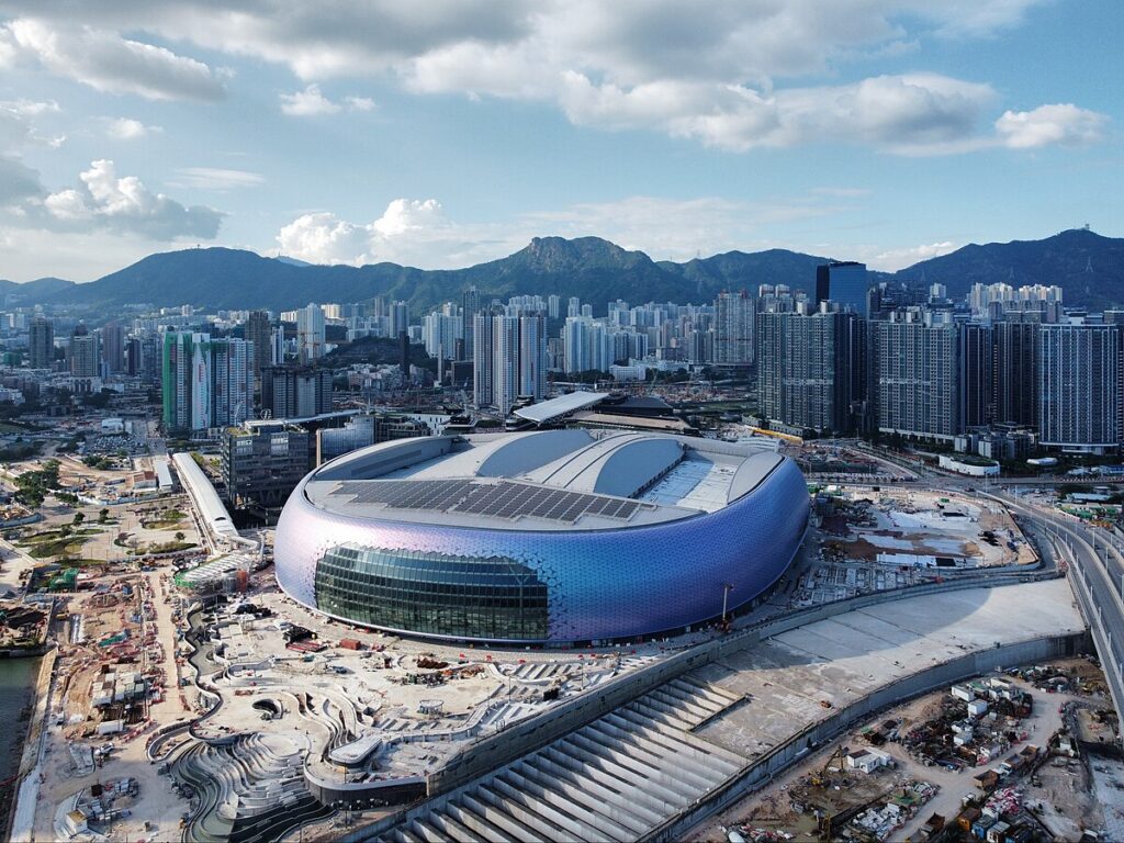 Hong Kong opens sports park with 50,000-seat stadium