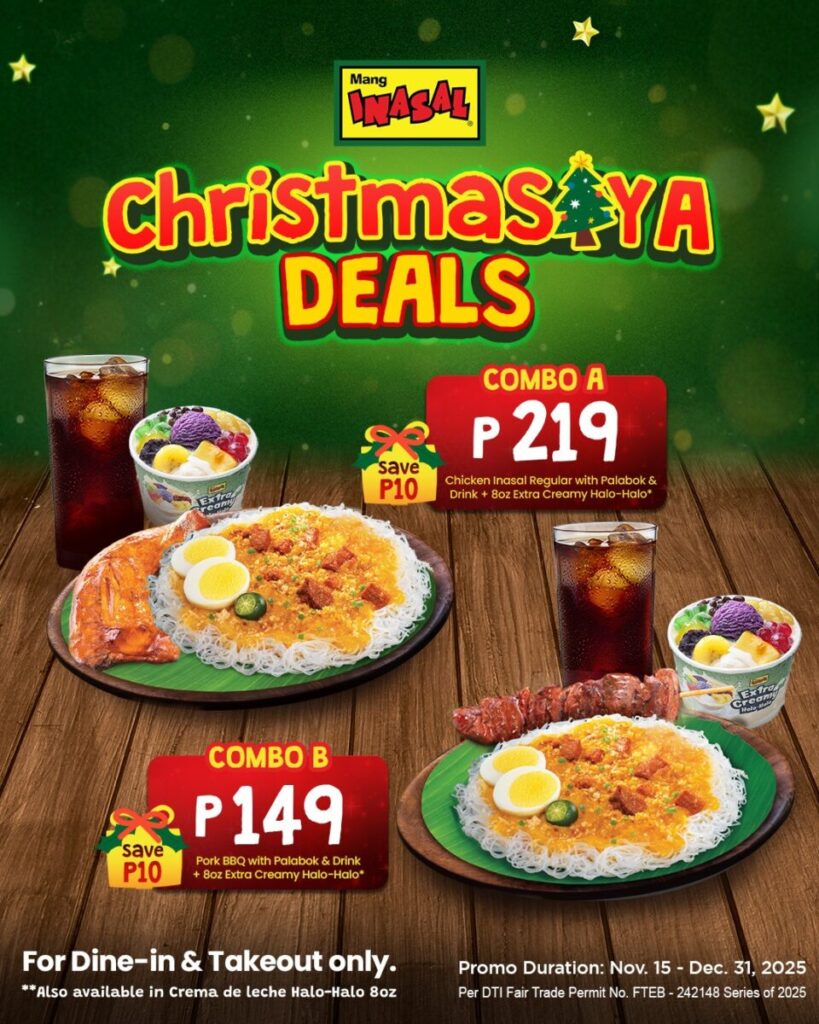 Mang Inasal brings ChristmaSAYA treats this holiday season