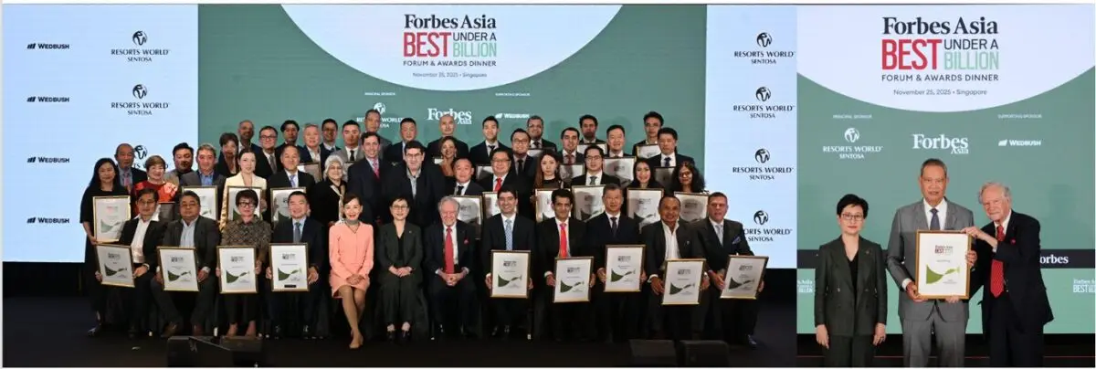 Apex Mining receives Forbes Asia Best Under a Billion 2025 Award