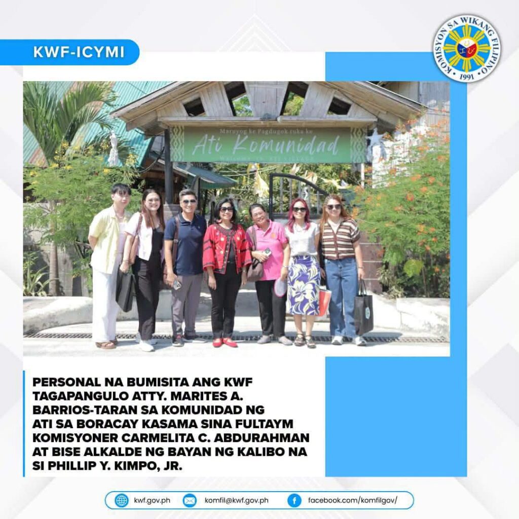 Reviving and Preserving Inati: KWF Key Officials Lead Language Validation in Boracay