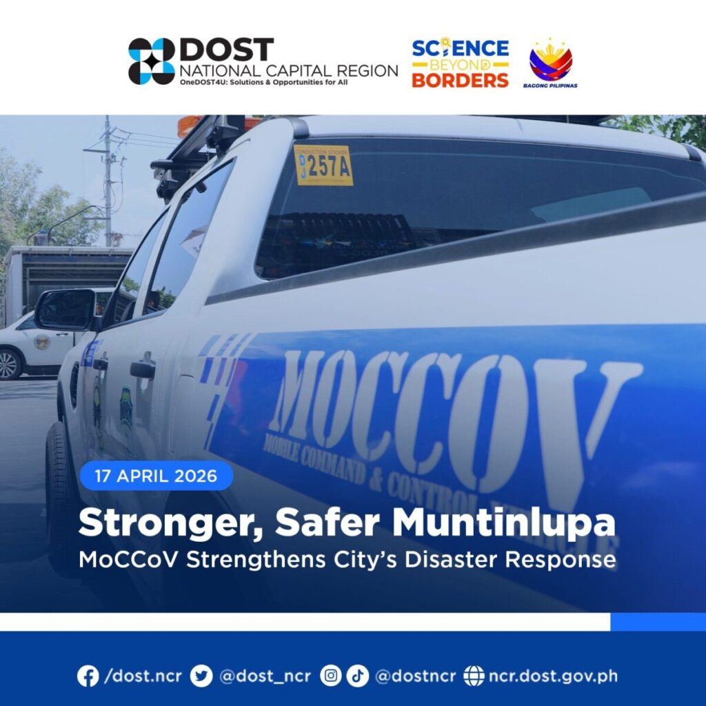 DOST-NCR Deploys High-Tech Mobile Command Vehicle to Boost Muntinlupa’s Disaster Response Capability