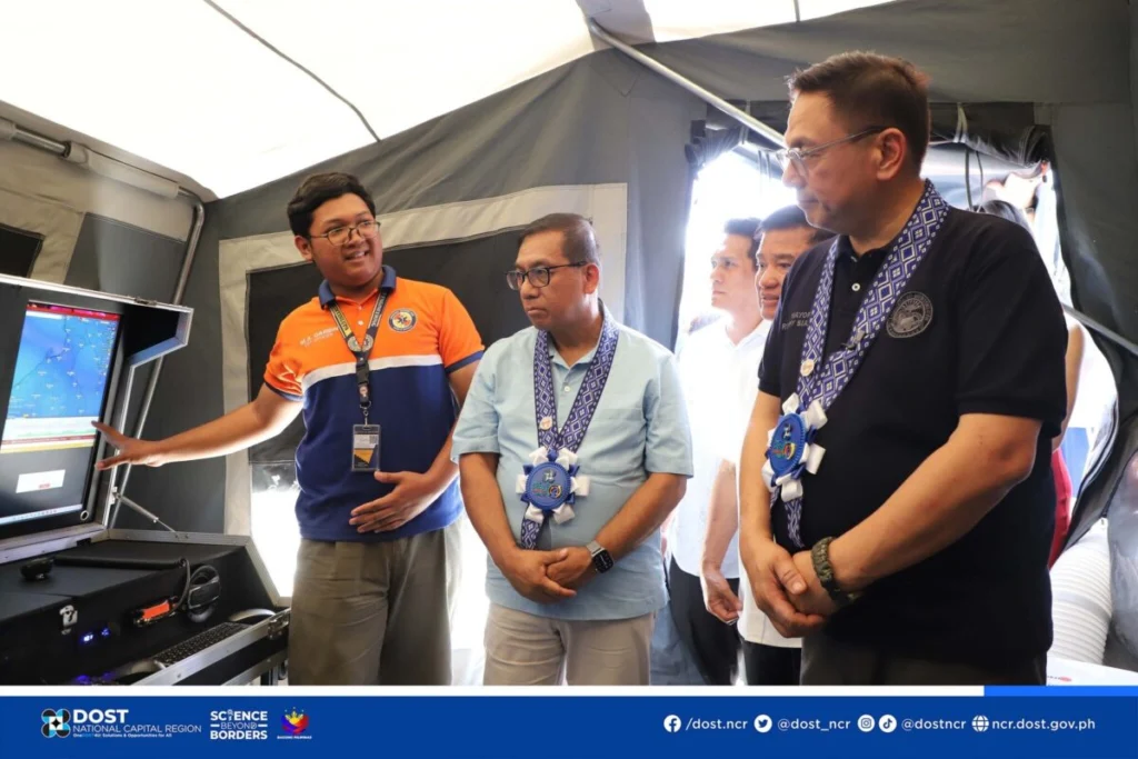 DOST-NCR's Mobile Command Vehicle at Colegio de Muntinlupa