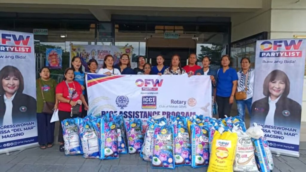 OFW Party-List Brings Rice Assistance to Families in Balagtas, Bulacan